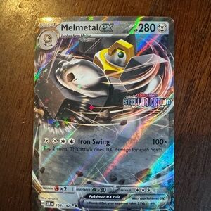 Pokemon Melmetal ex Holo Silver Blue Foil Card
